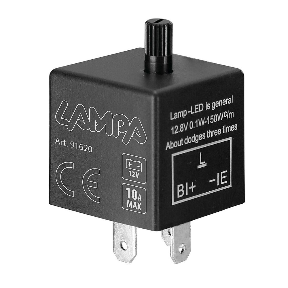 Електронно устройство реле за LED мигач индикатори с тример -12V – 10А